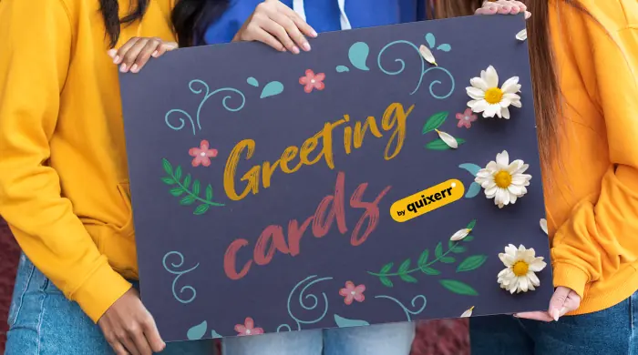 Corporate greeting card or postcard