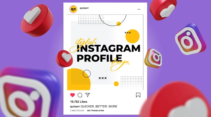 Stylish Instagram profile design