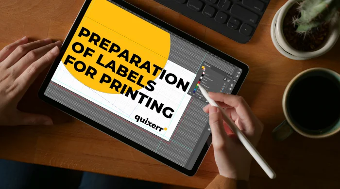 Preparation of labels for printing